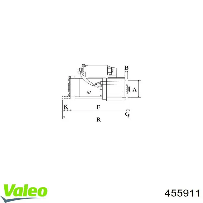 Motor de arranco 455911 VALEO