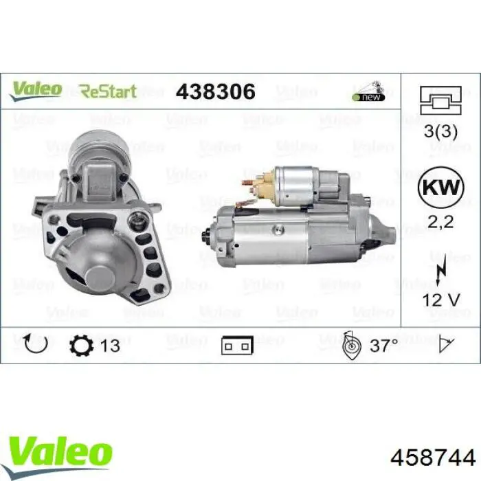 Motor de arranco 36010805 Volvo