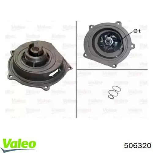 Bomba de água (bomba) de esfriamento VALEO 506320 preço, a partir de 44,13 USD