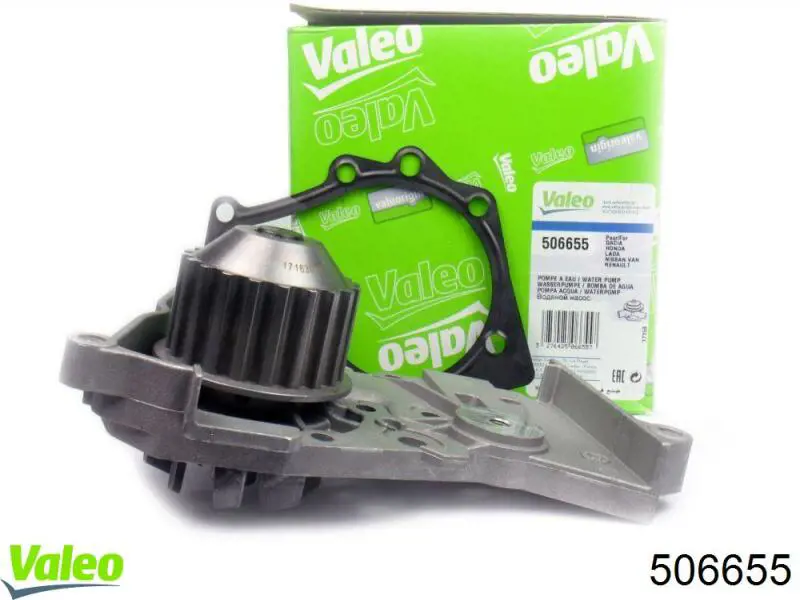 Bomba de água (bomba) de esfriamento 506655 VALEO