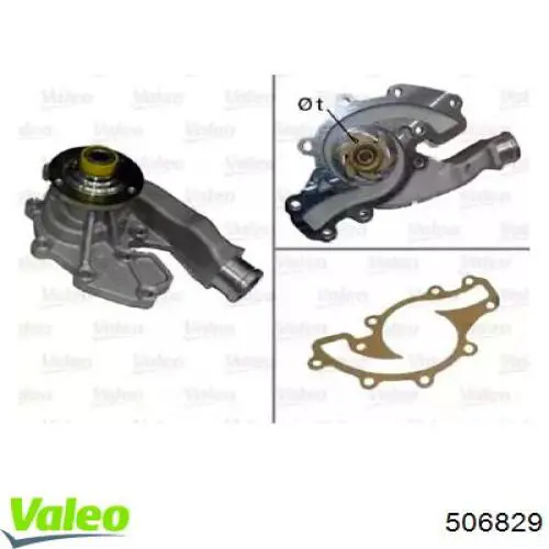 Bomba de água (bomba) de esfriamento VALEO 506829 preço, a partir de 99,43 USD