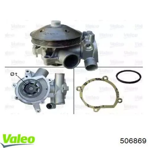 Compre 506869 VALEO Bomba de água (bomba) de esfriamento
