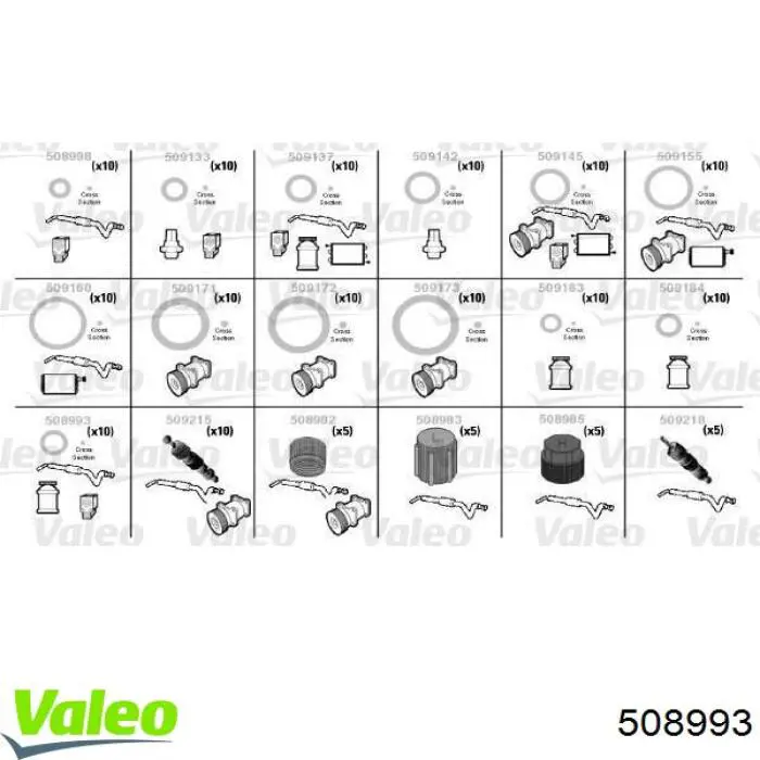Vedante anular de tubo de aparelho de ar condicionado VALEO 508993 preço, a partir de 2,28 USD