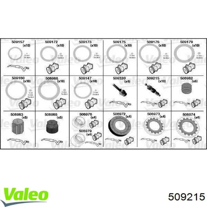 Compre 509215 VALEO Válvula de reabastecimento de aparelho de ar condicionado