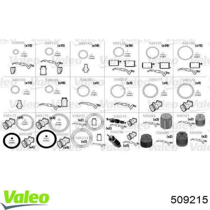 509215 VALEO Válvula de reabastecimento de aparelho de ar condicionado
