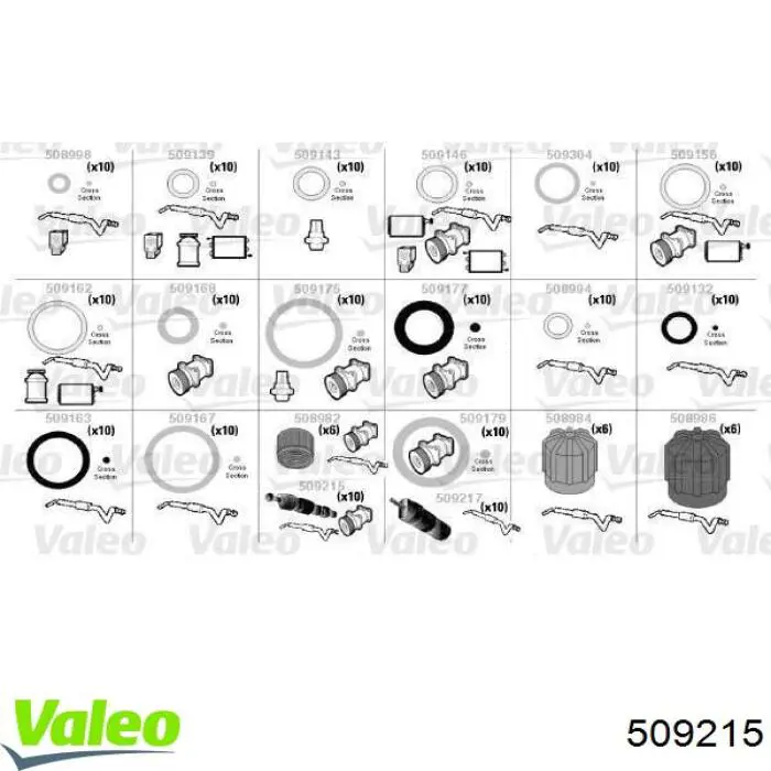 Válvula de reabastecimento de aparelho de ar condicionado 509215 VALEO