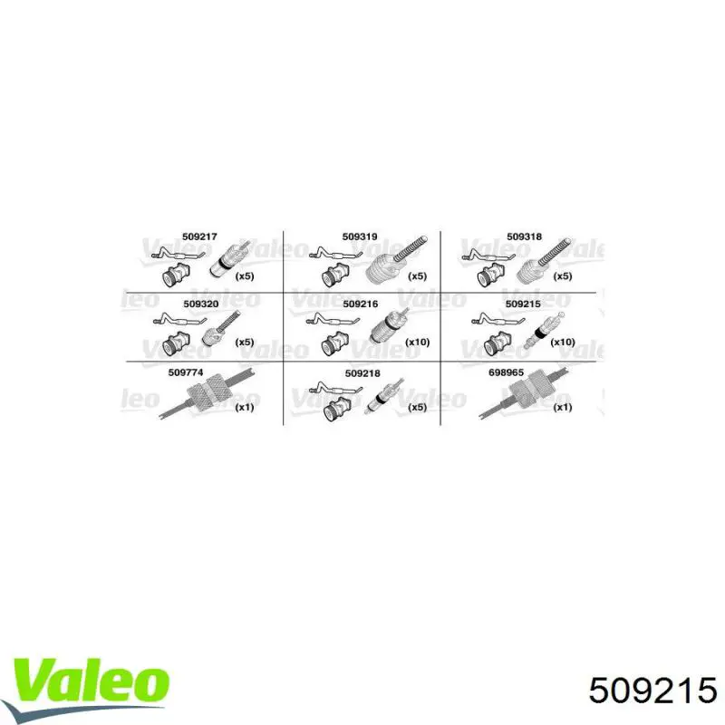 Válvula de reabastecimento de aparelho de ar condicionado VALEO 509215