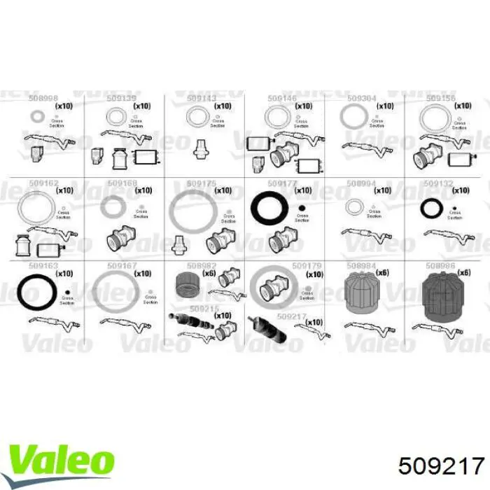Válvula do compressor de aparelho de ar condicionado 509217 VALEO