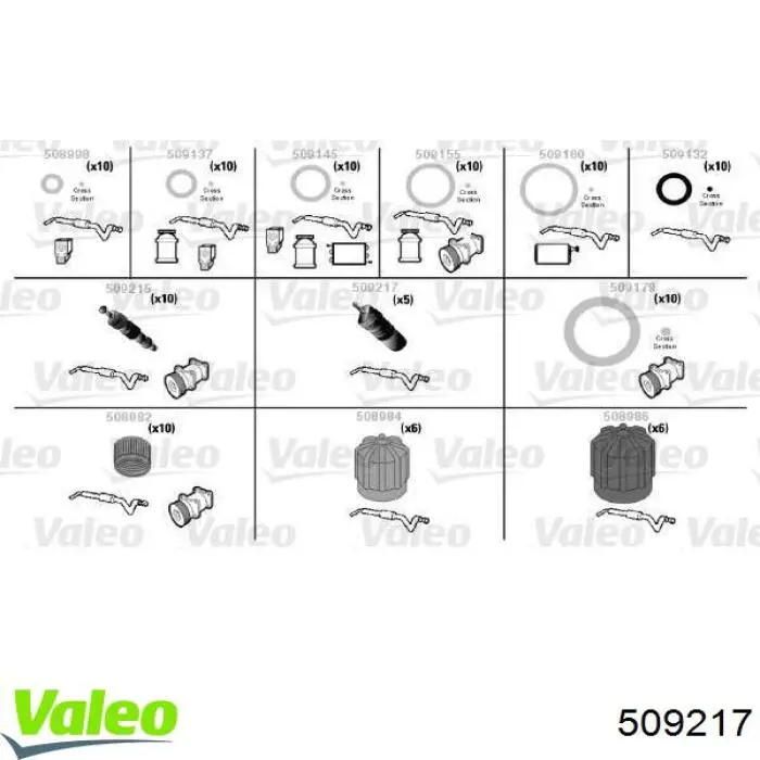 Válvula do compressor de aparelho de ar condicionado VALEO 509217 preço, a partir de 4,78 USD
