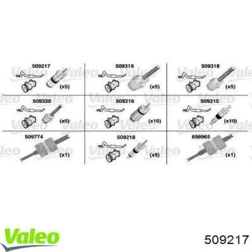 Compre 509217 VALEO Válvula do compressor de aparelho de ar condicionado