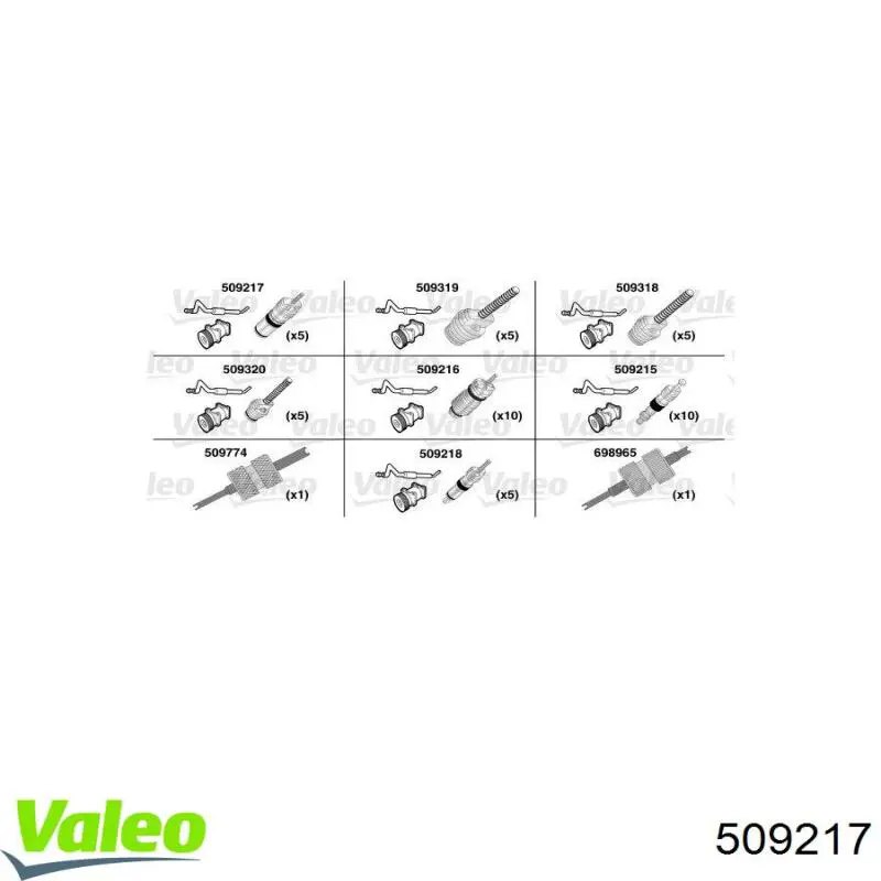509217 VALEO Válvula do compressor de aparelho de ar condicionado