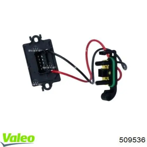Compre 509536 VALEO Resistor (resistência) de ventilador de forno (de aquecedor de salão)