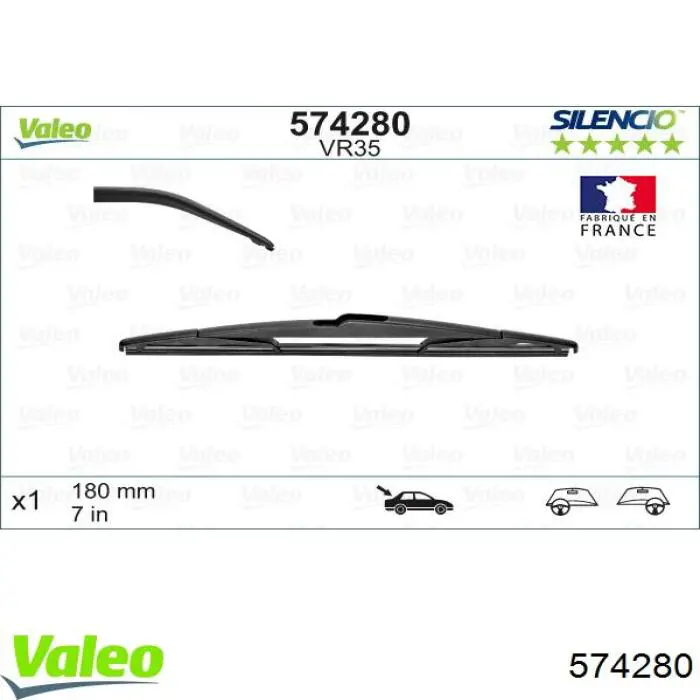 Limpa-pára-brisas de vidro traseiro Peugeot/Citroen 6426XH preço, a partir de 7,33 USD