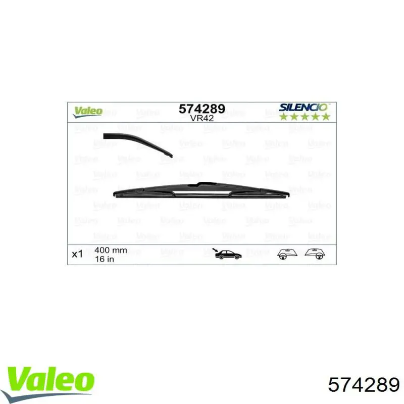 Compre 1611351780 Peugeot/Citroen Limpa-pára-brisas de vidro traseiro