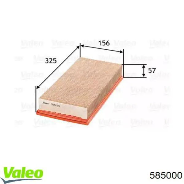 585000 VALEO Filtro de ar
