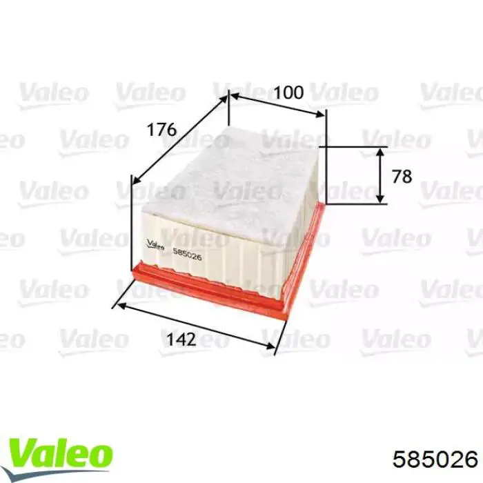 585026 VALEO Filtro de ar