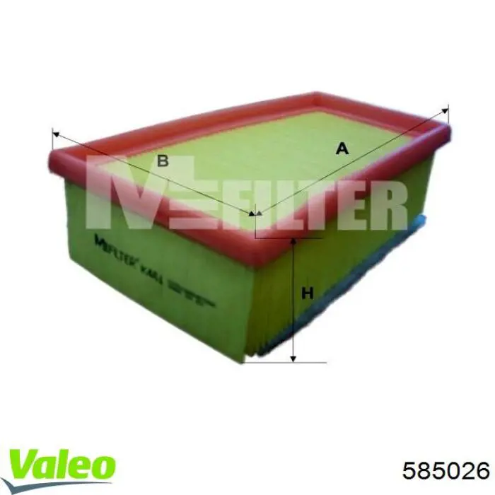 Compre 585026 VALEO Filtro de ar
