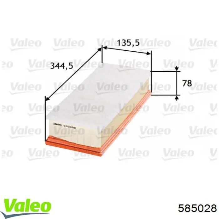 585028 VALEO Filtro de ar