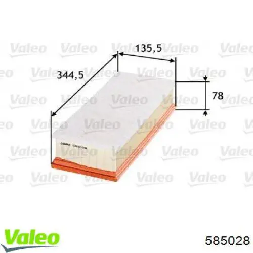Filtro de ar VALEO 585028 preço, a partir de 15,78 USD