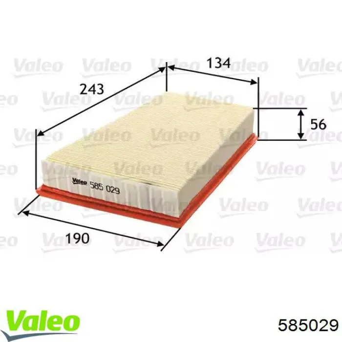 585029 VALEO Filtro de ar