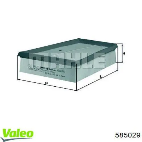 Filtro de ar VALEO 585029 preço, a partir de 10,97 USD