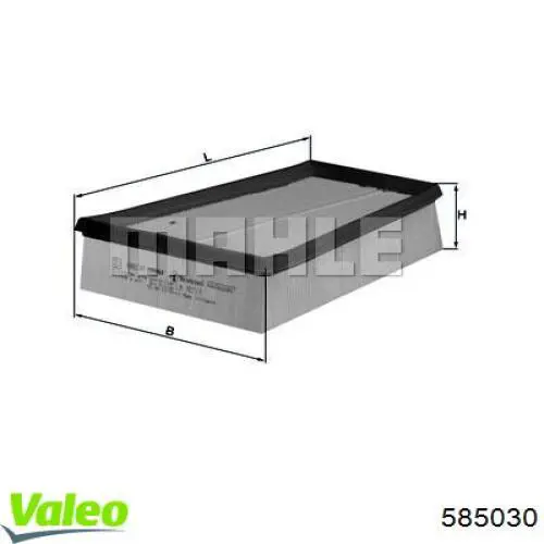 Compre 585030 VALEO Filtro de ar