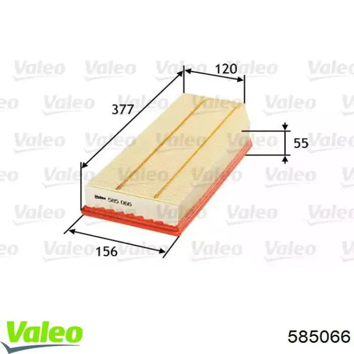 585066 VALEO Filtro de ar