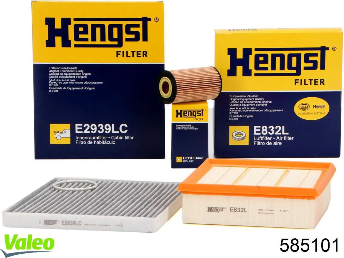 Filtro de ar 585101 VALEO