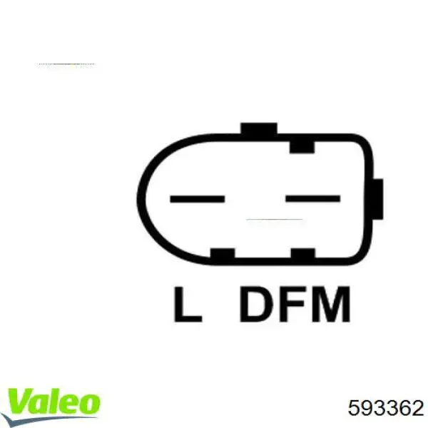 Relê-regulador do gerador (relê de carregamento) VALEO 593362 preço, a partir de 56,56 USD