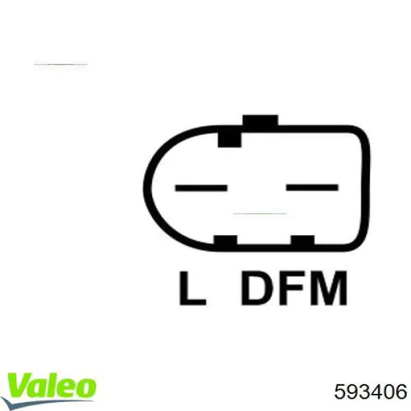 593406 VALEO Relê-regulador do gerador (relê de carregamento)