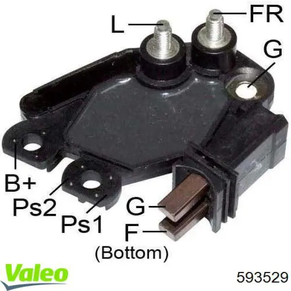 Compre 593529 VALEO Relê-regulador do gerador (relê de carregamento)