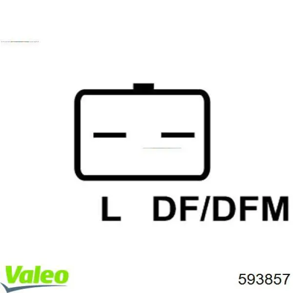 Compre 593857 VALEO Relê-regulador do gerador (relê de carregamento)
