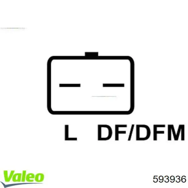 Relê-regulador do gerador (relê de carregamento) VALEO 593936