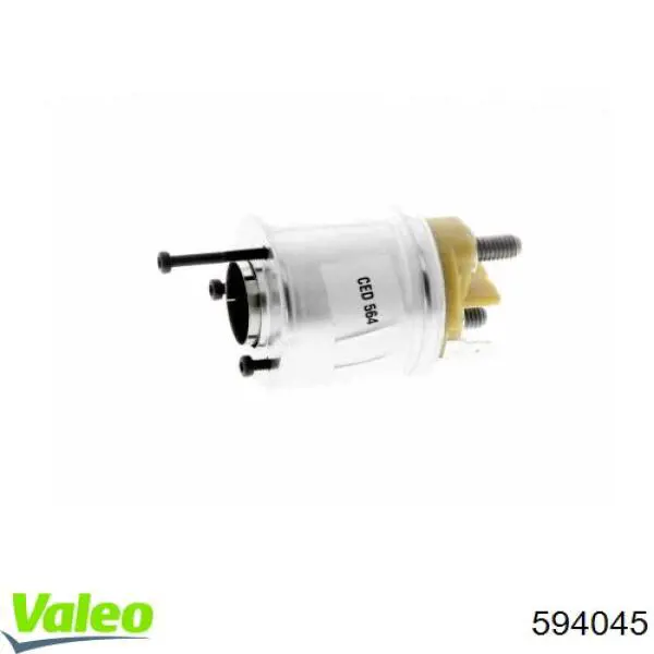 Relê retrator do motor de arranco 594045 VALEO