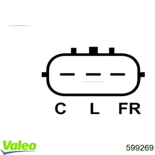 Relê-regulador do gerador (relê de carregamento) 599269 VALEO