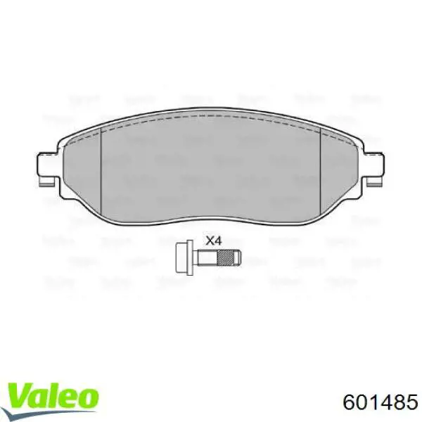 Sapatas do freio dianteiras de disco VALEO 601485 preço, a partir de 39,53 USD