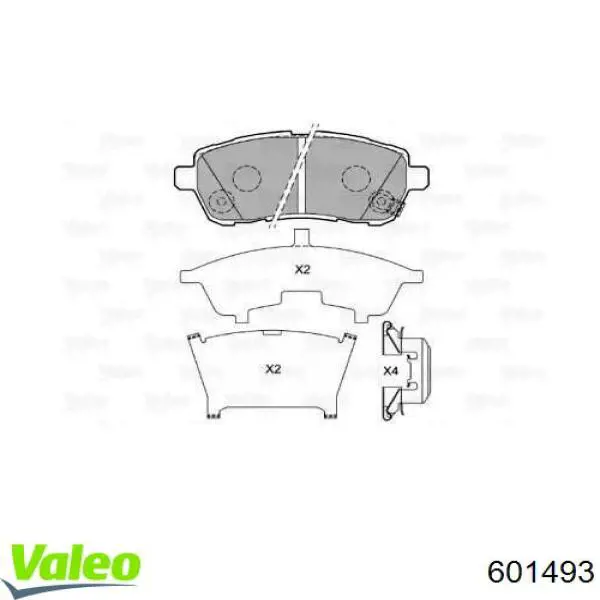 Sapatas do freio dianteiras de disco FD7563A Necto