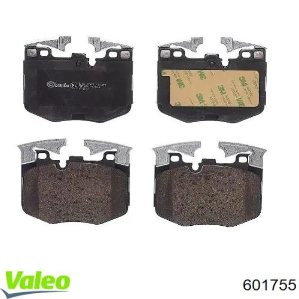 Sapatas do freio dianteiras de disco VALEO 601755 preço, a partir de 55,78 USD