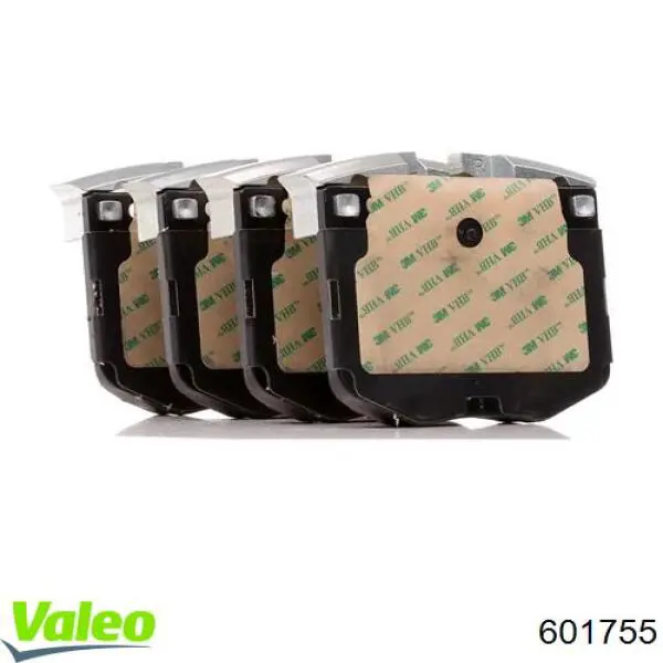 Compre 601755 VALEO Sapatas do freio dianteiras de disco