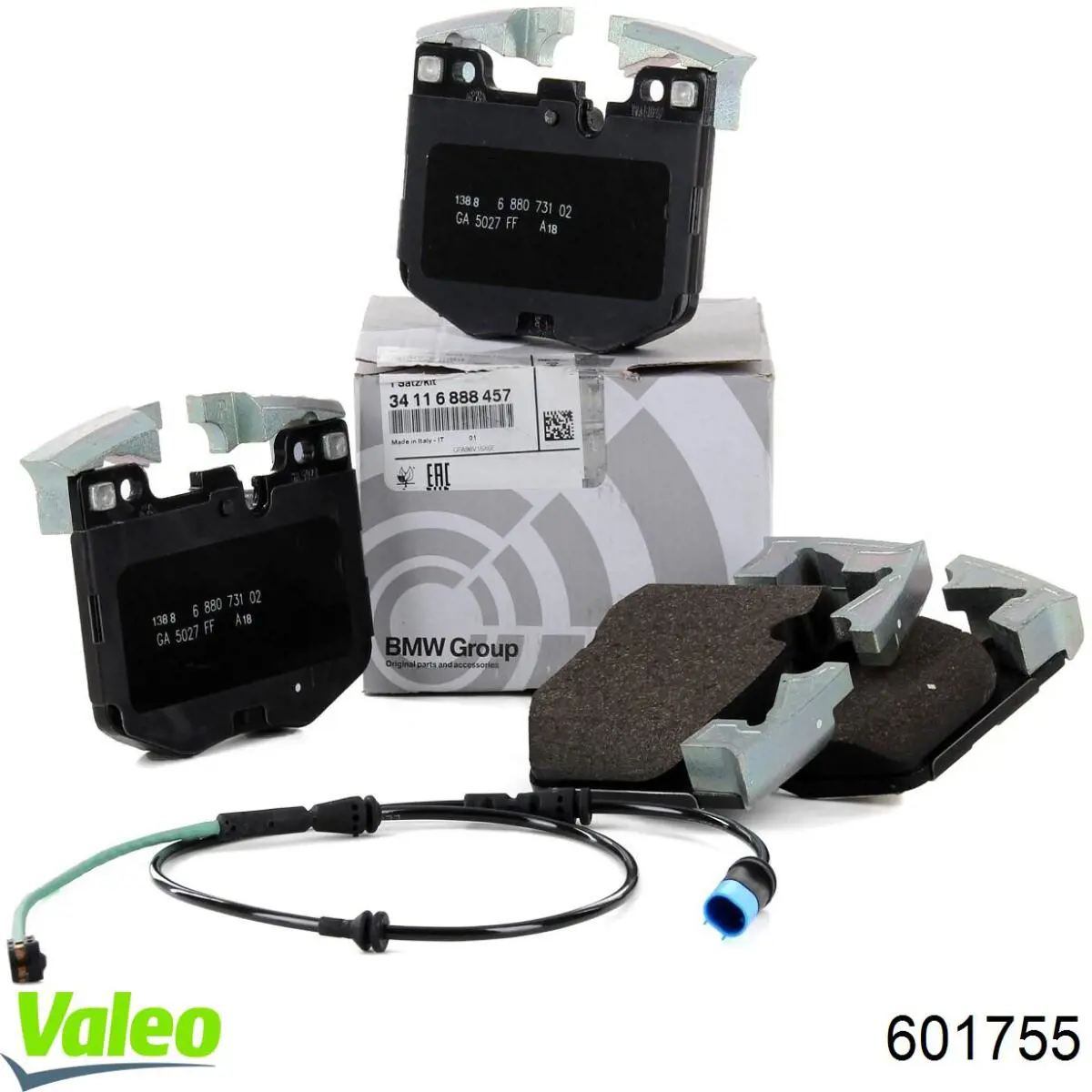 Compre 601755 VALEO Sapatas do freio dianteiras de disco