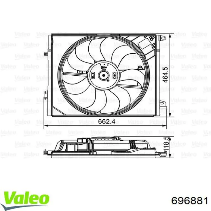 Ventilador elétrico de esfriamento montado (motor + roda de aletas) Profit 18500089 preço, a partir de 153,90 USD
