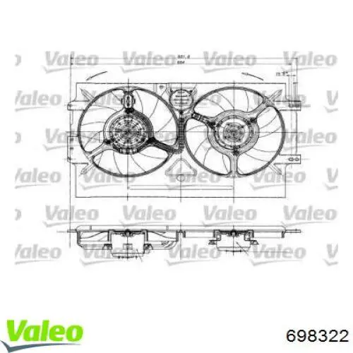 Difusor do radiador de esfriamento, montado com motor e roda de aletas VAG 6K0121191C preço, a partir de 83,42 USD