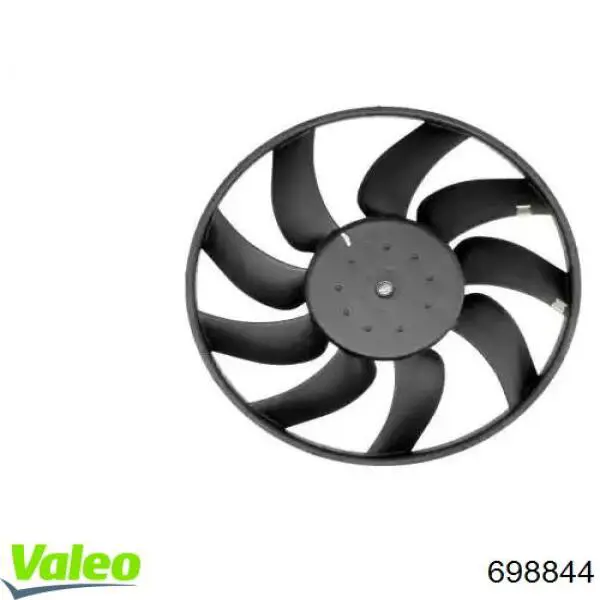 Ventilador elétrico de esfriamento montado (motor + roda de aletas) 698844 VALEO