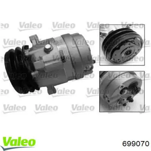 Compressor de aparelho de ar condicionado 1131558 Opel