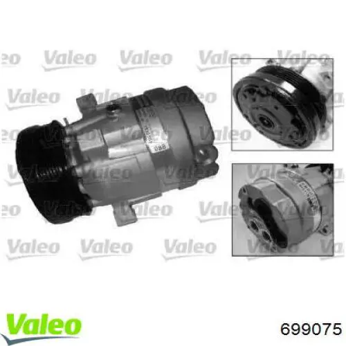 Compre 699075 VALEO Compressor de aparelho de ar condicionado