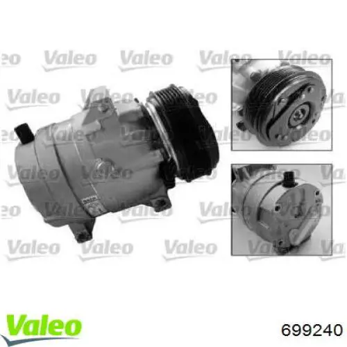 Compressor de aparelho de ar condicionado 699240 VALEO