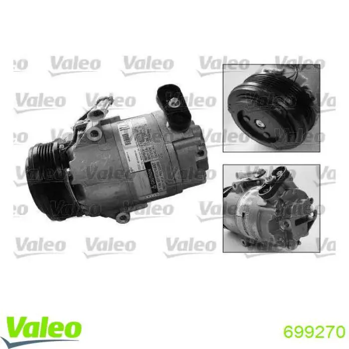 Compressor de aparelho de ar condicionado VALEO 699270 preço, a partir de 319,92 USD