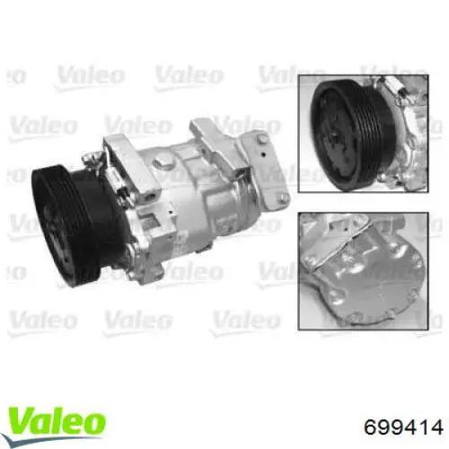 Compre 699414 VALEO Compressor de aparelho de ar condicionado