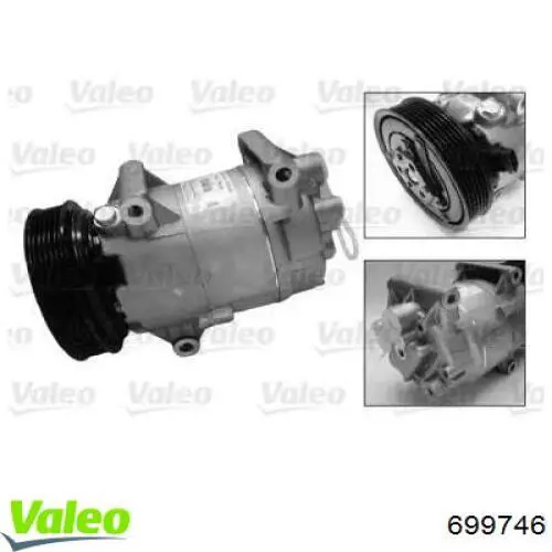 Compre 699746 VALEO Compressor de aparelho de ar condicionado
