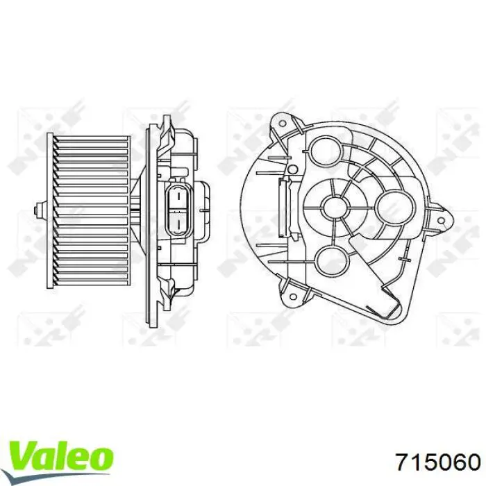 Compre 715060 VALEO Motor de ventilador de forno (de aquecedor de salão)